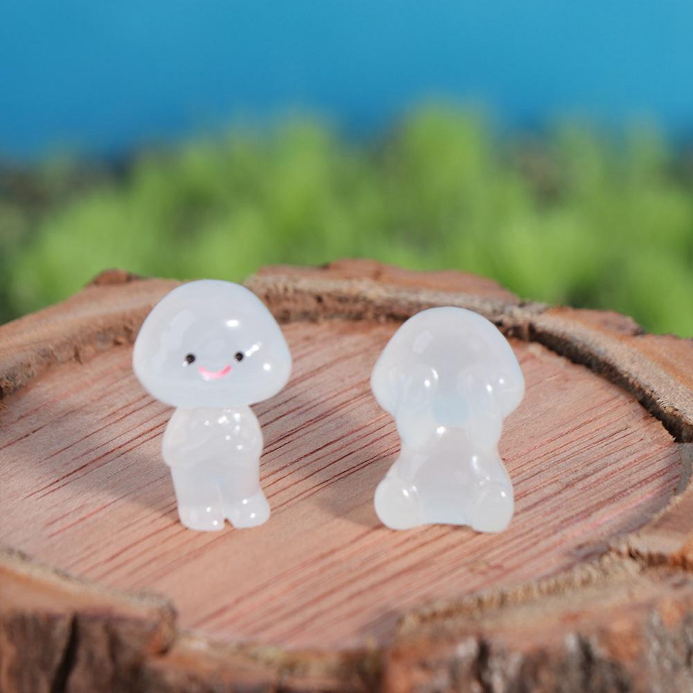 Cartoon Luminous Small People Figurines Resin Crafts Little Man Statue  Fairy Garden Decorations