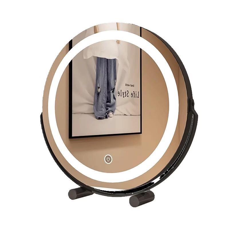 Rechargeable LED Desktop Smart Makeup Mirror