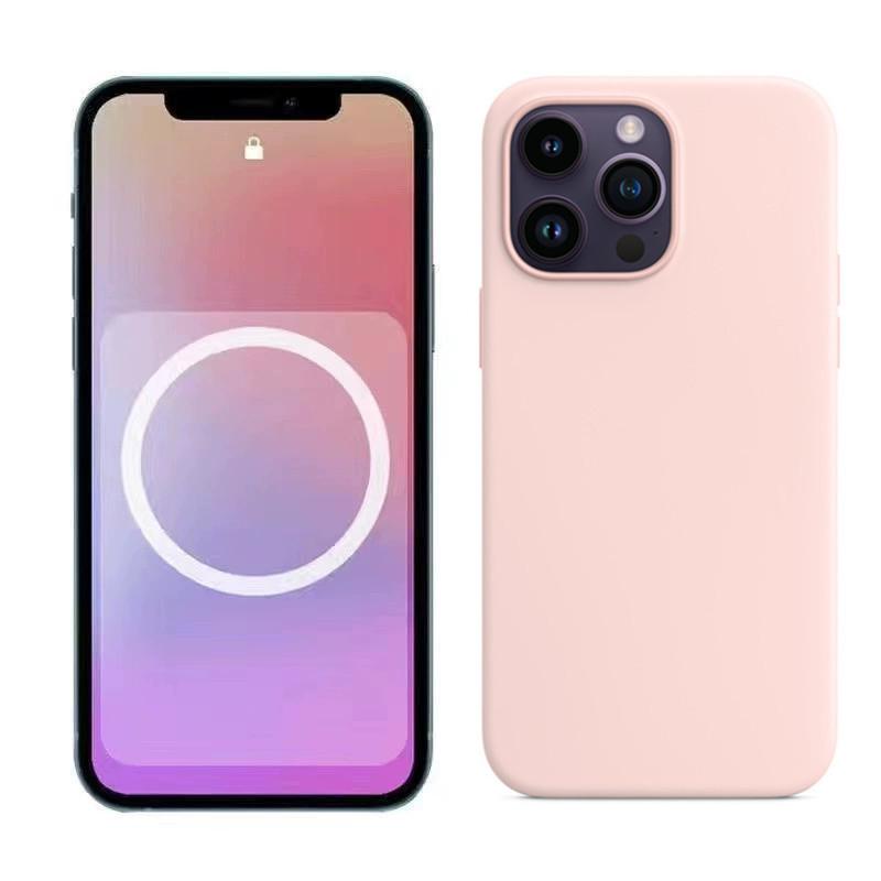 Custodia protettiva magnetica in silicone per Apple 14 Pro/14 Pro Max