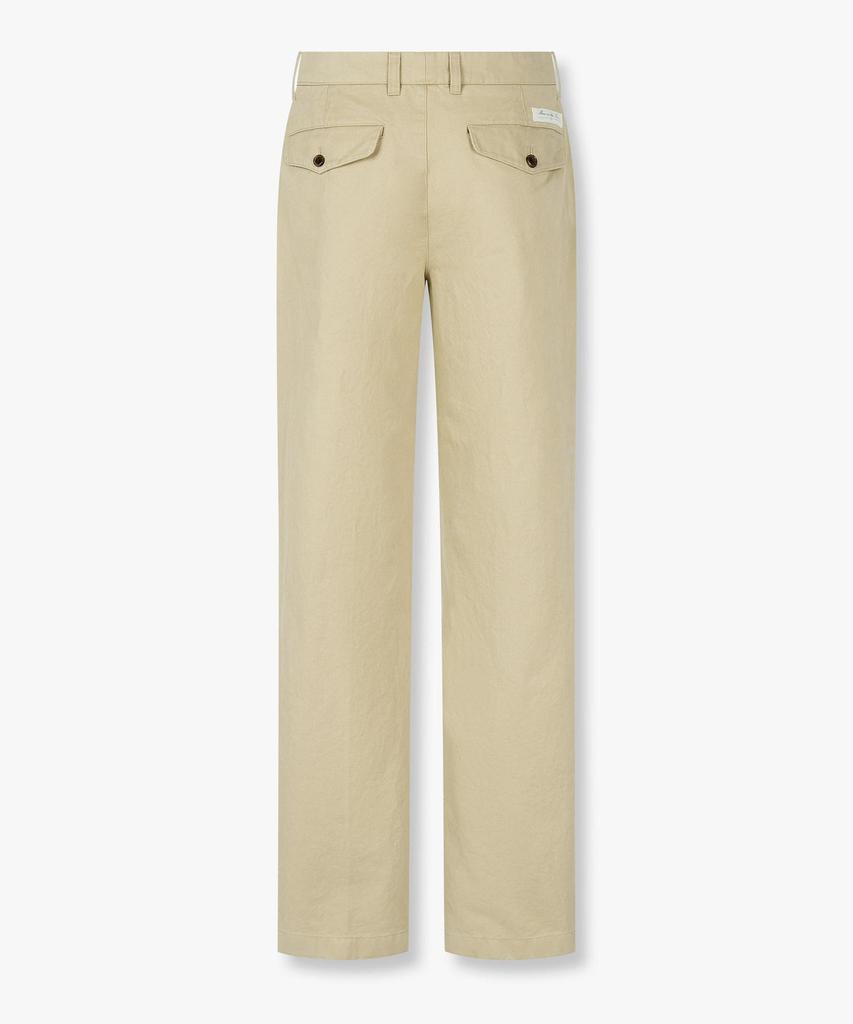 MAN ON THE BOON Washed Cotton Chino Pants_Beige 4716104001