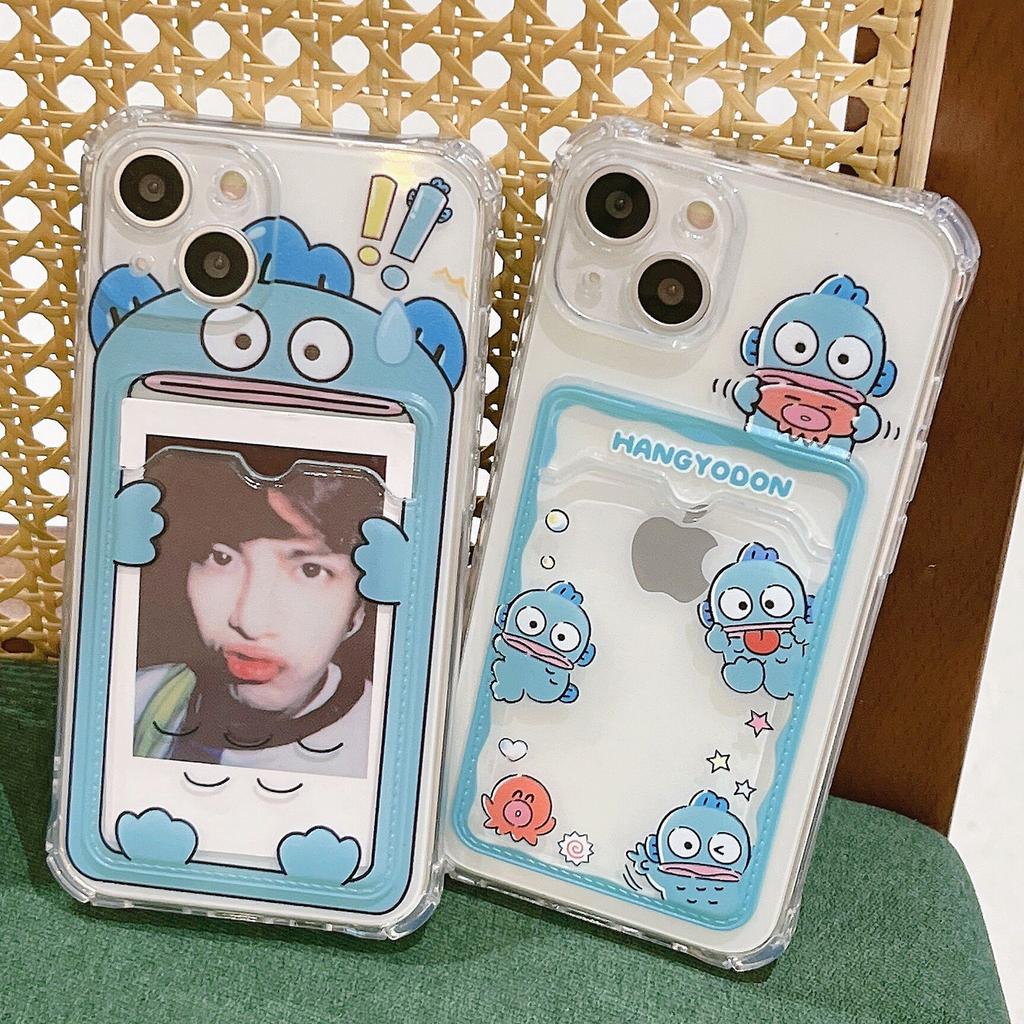 Cartoon-Handyhülle für Apple – passend für iPhone 11/12 Pro, XR, XS Max – transparent, Karteneinsteckbar – lustiges Design!