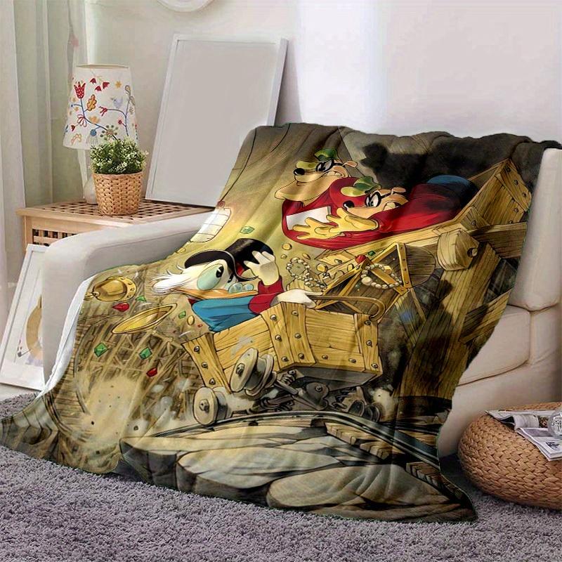 

1pc Disney DuckTales Scrooge McDuck Blanket Soft & Cozy Throw for Home Decor, Couch Cover, Travel 80cmx120cm