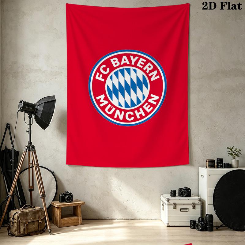 Fc Bayern Munich Wall Tapestry Aesthetic Wall Hanging Printed Fabric Blanket Decorative Tapestries For Bedroom Living Room Home Decor