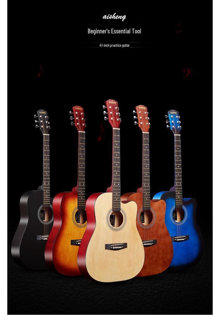 38-inch/41-inch Beginner Folk Guitar for Students and Universal Practice