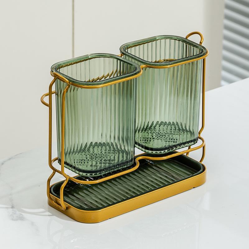 

Nordic Light Luxury Kitchen Utensil Holder: Chopstick, Spoon & Basket Storage Rack