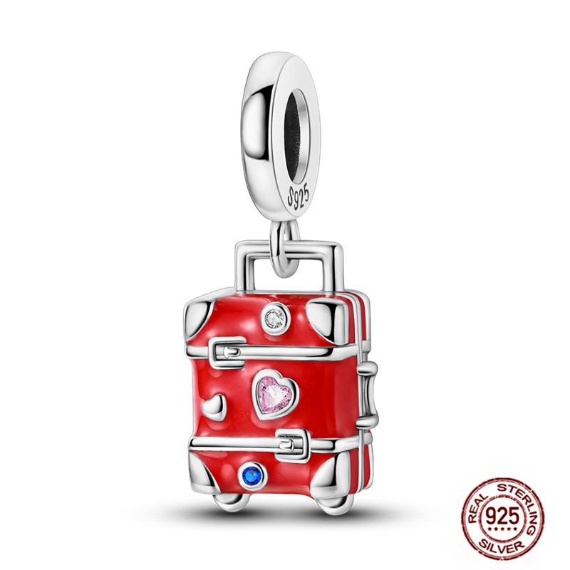 Christmas Charms Copper Fit Pendant Original Bracelets Santa Claus Snowflake Tree Gingerbread Man Beads Diy Jewelry