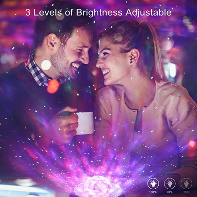 Colorful Lamp Starry Sky Galaxy Projector Light Blueteeth Voice Control Music Player LED Night Light Valentine's Day Projection