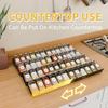 Spice Drawer Organizer8 Piece Metal Mesh Expandable from 10.75" To 21.5" Insert Hold Up 48 Spice Jars Kitchen Countertop Rack T