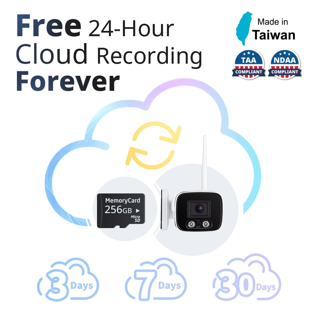 SpotCam BCW1 Business bullet IP-kamera med 2K-oppløsning skysamarbeid farge natt menneskekropp SD livstid gratis sky laget i Taiwan spotlight,