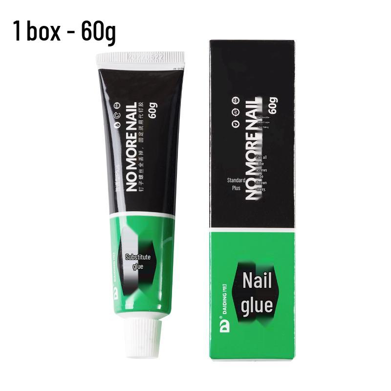 Transparent Nail-Free Adhesive Glue for Tiles, Glass, and Woodworking