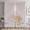 Rilakkumas Anti-mosquito Curtains for Living Room Curtain Partition Home Interior Curtains 2 Pieces Shades Halloween Decoration