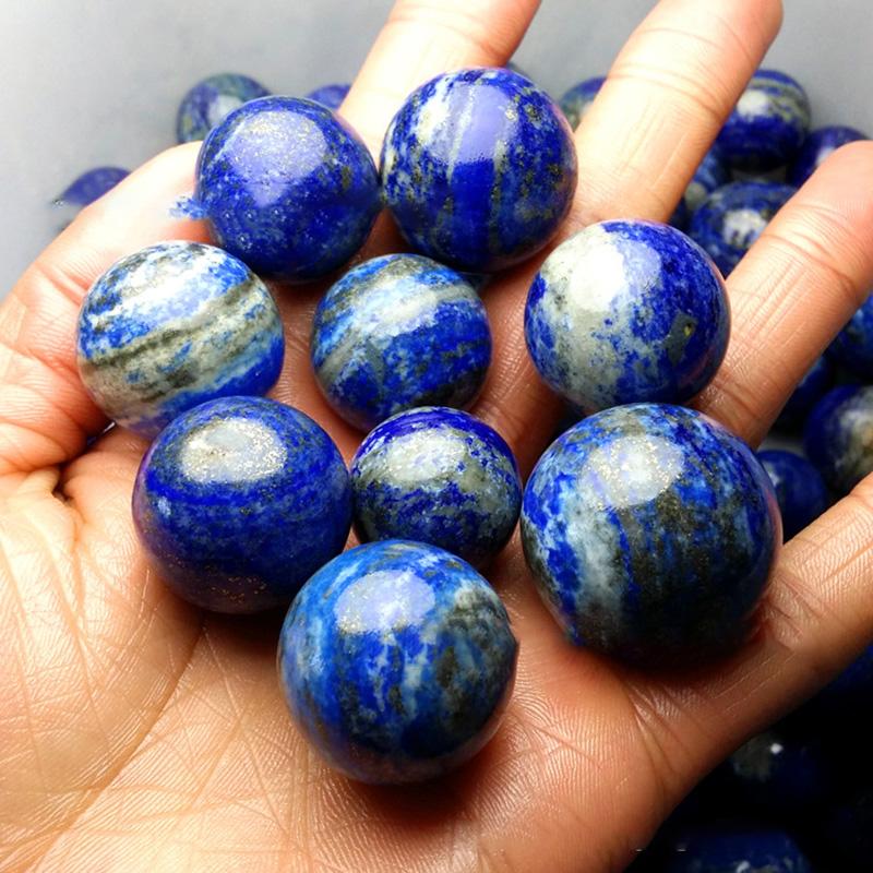 3Cm Natural Crystal Ball Rose Quartz Polished Globe Amethyst Lazuli Stone Massaging Ball Desk Home Decoration 30Mm Crystal Ball