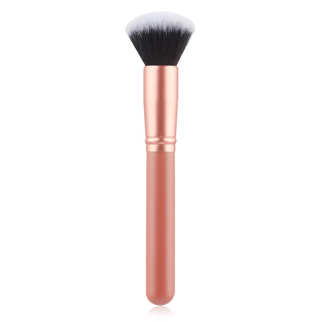 Single new multi-functional flat head foundation brush, beauty brush, blush brush, soft hair loose powder brush, beauty tool