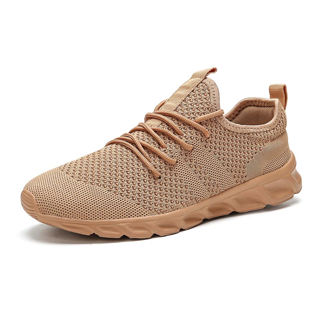 Men Casual Sports Shoes Air Mesh Lightweight Sneakers Anti-slip and Wear-resistant Flat Walking Shoe Athletic Jogging Size 36