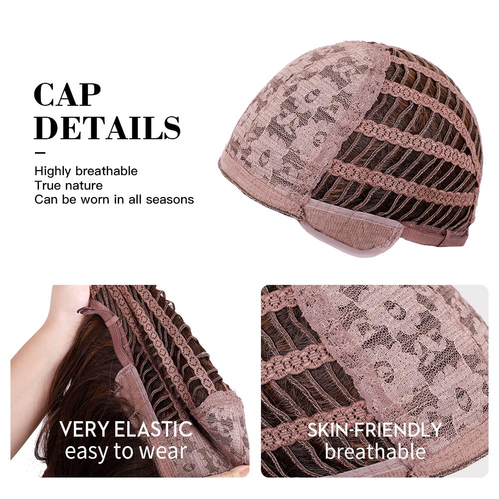 Natural Wavy Blonde Synthetic Wigs Medium Length Layered Hair with Side Bangs for Women Daily Party Cosplay Heat Resistant Fiber