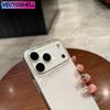 17 Pro Max Luxury Transparent Corrugated Pattern Ultra Thin Case For iPhone 17 Air 16 15 14 Pro Max Plus Shockproof Soft Cover