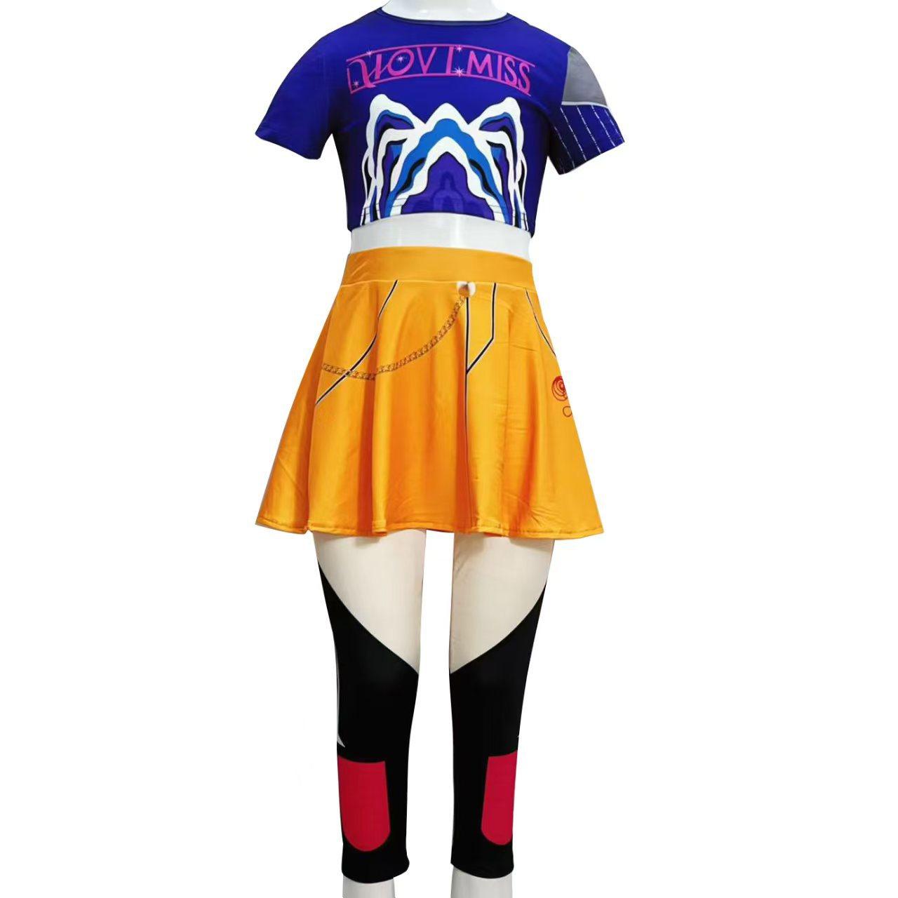 New Witch Hunters K-POP Rumi Mirazoe Cos Costume Korean Wave Cosplay Children Acting Halloween 100 yards
