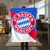 1pc FC Bayern Munich Print Flannel Blanket, High quality Comfortable for All Seasons, Home Decor, Warmth and Comfort, Perfect for Christmas Gifts48