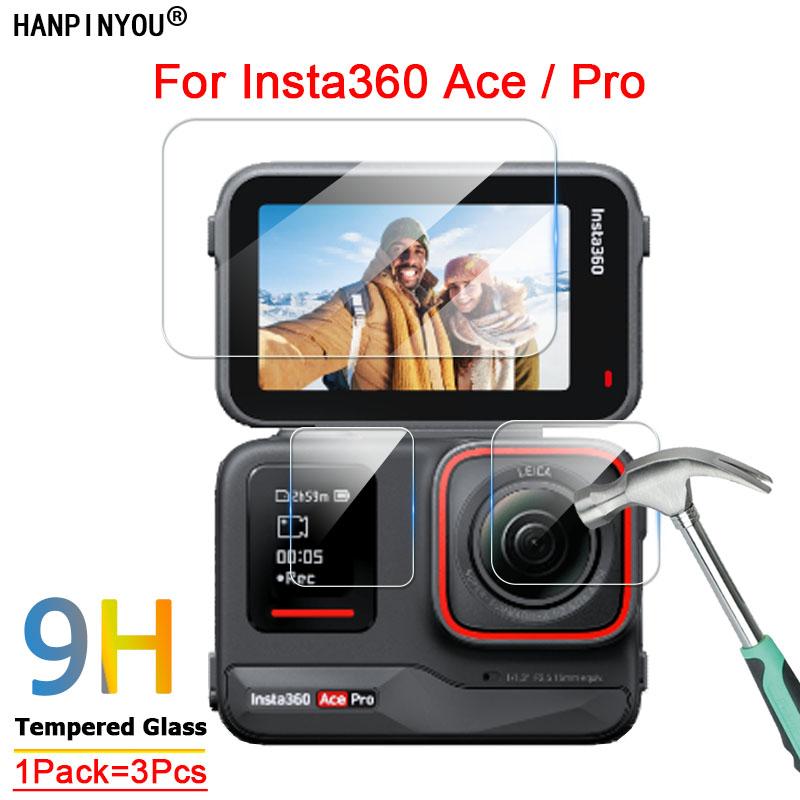 

3 в 1 для Insta360 Ace/Pro прозрачный ультратонкий объектив камеры/ЖК-экран 2,5D защитная пленка из закаленного стекла