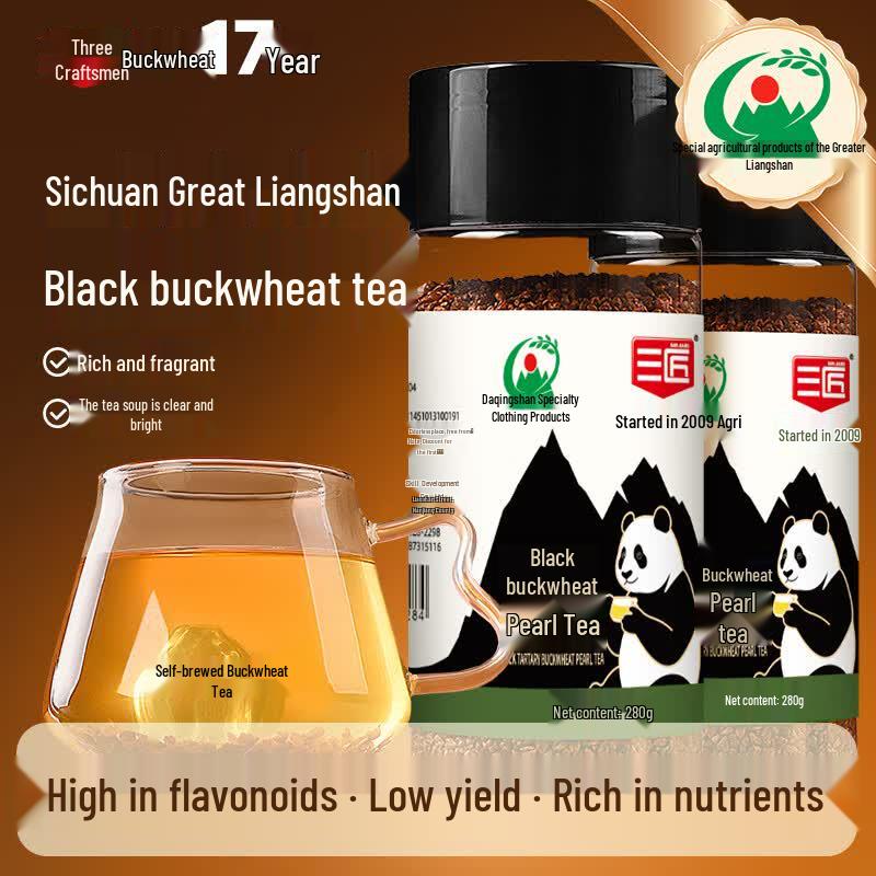 Sanjiang Authentic Sichuan Black Tartary Buckwheat Tea
