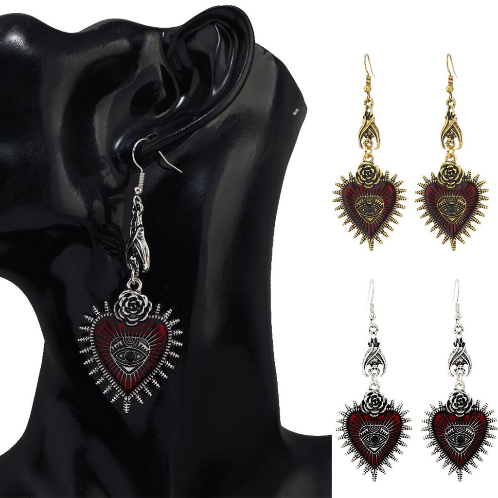 Boucles d'Oreilles Diamant Œil du Diable Amour Personnalisé