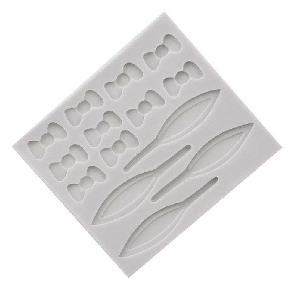 

1 Pcs Silicone Baking Mold DIY Easter Rabbit Ear Bowknot Fondant Candy Chocolate Mold Cake Decorating Tool Kitchen Supplies белый