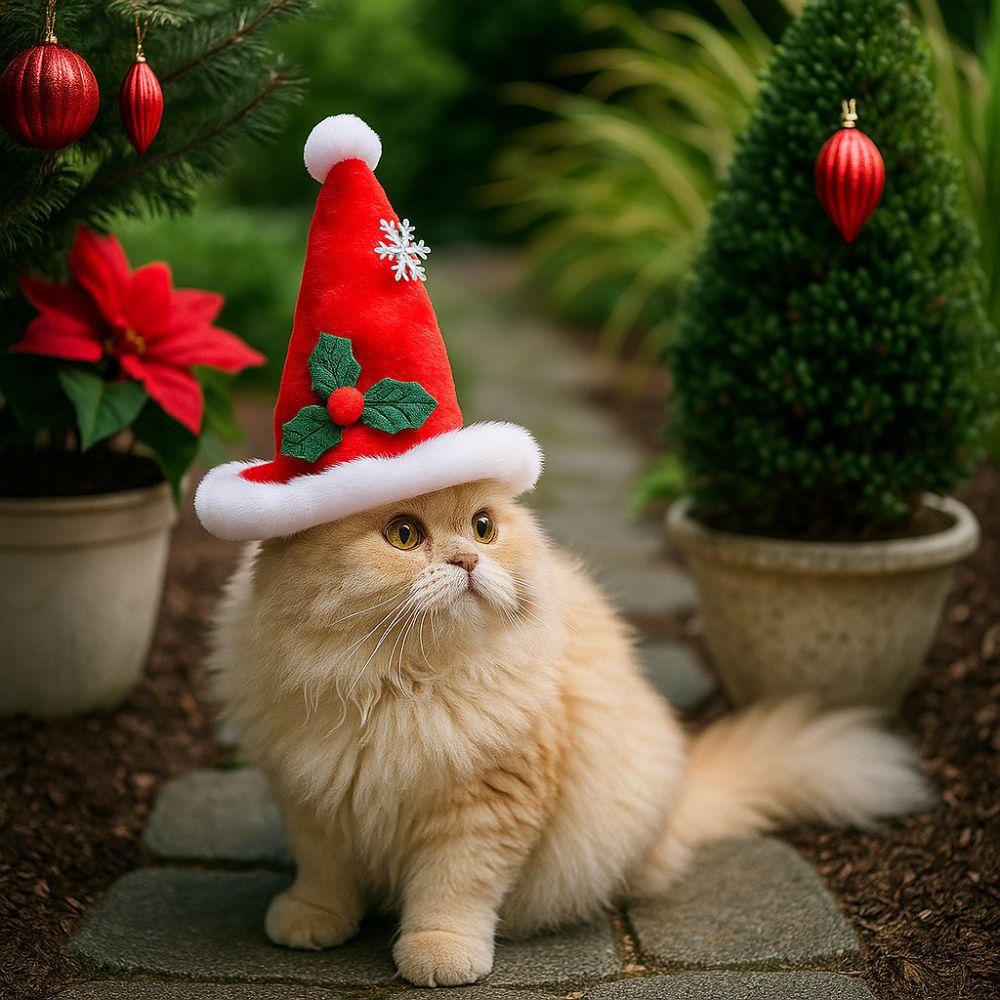 Cute Pet Christmas Hat Adjustable Pet Party Hat Delicate Festive Pet Hat  Holiday Photos