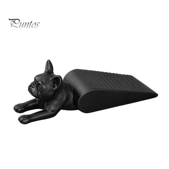3D Printed Door Wedge French Bulldog Stopper Wedge, Dog Shape Doorstop, Windproof Anti-slip No Drilling Floor Doorstop for Home Office Bedroom