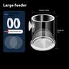 Reusable Transparent Acrylic Fish Feeder With Strong Suction Cups Floating Aquarium Feeding Ring Automatic Aquarium Feeding Tool