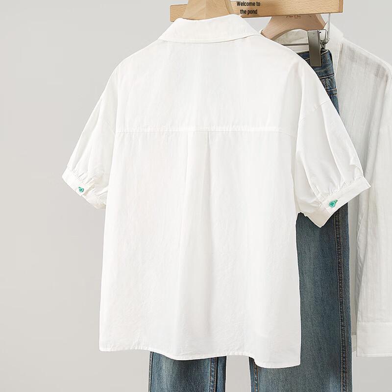 Tachii Women's Printed Short Sleeve Commuter Style Shirt