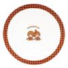 Plate Dish 20cm Diameter Checkered Tableware Goods Miscellaneous Goods White Made In Japan 712103 "Monchhichi" Approx.