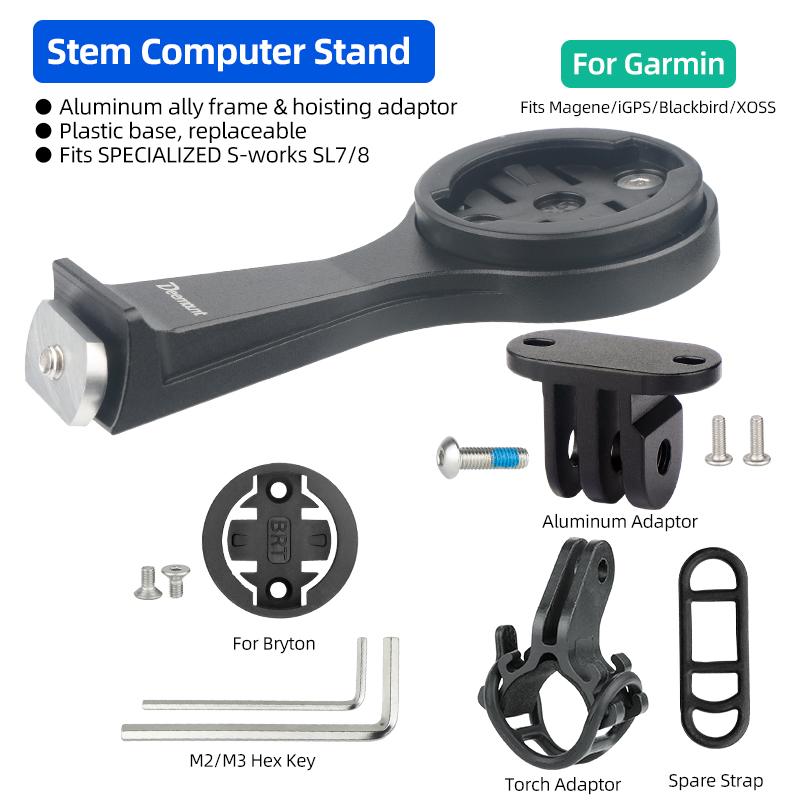 

Bicycle Stem Computer Extension Stand Headlight Holder For Tarmac SL7/SL8 Camera Mount Bracket Fits DJI Insta360 Gopro Adaptors Stand For GM B01B