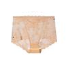 Plus Size Women Sexy Lace Hollow Transparent Cotton File Bag Hip High Waist Briefs