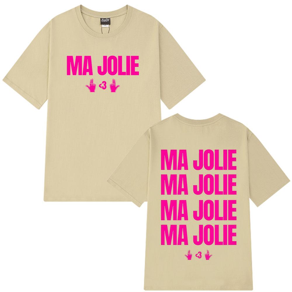 

Rapper Jul Ma Jolie Tshirt Unisex Women Clothing Fashion Pop Music Tshirt Summer Casual Cotton Short Sleeve Oversized Y2K Top S