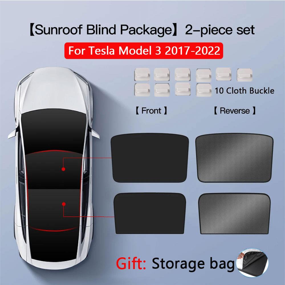 Roof Sunshades for Tesla Model Y 2025 Juniper Model 3 Sunroof Shade Sunshade Roof Sun Shade for 2024-2025 Tesla Model 3 HighlandWindshield Sunshades