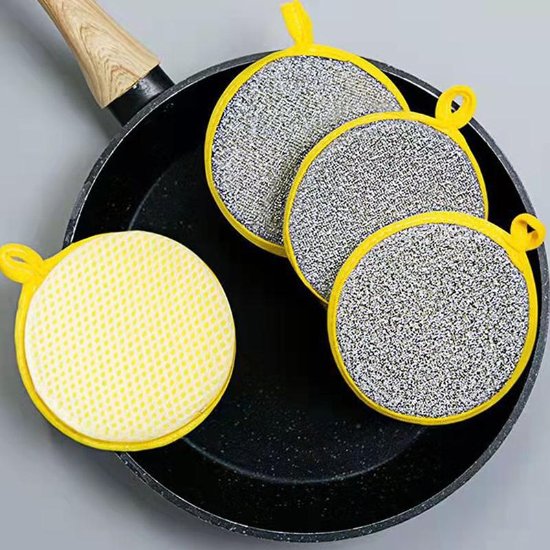3/10 Pcs Double Sided Dishwashing Sponge Dish Washing Brush Pan Pot Dish Wash Sponges Household Cleaning Reusable Kitchen Tool