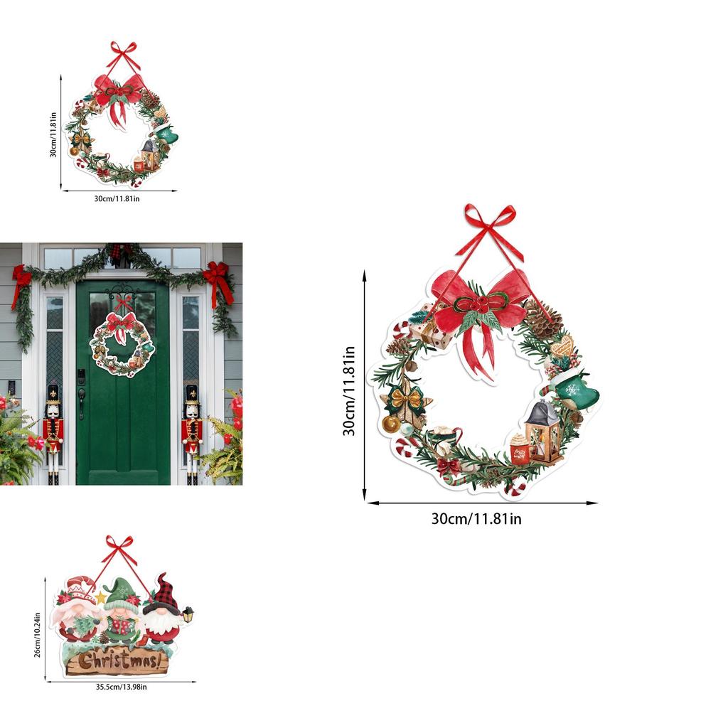 Christmas Event Paper Door Wreaths For Party Venue Decor And Festive Atmosphere Creation