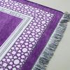 New Foldable Prayer Rug Washable Rectangle Living Room Rug with Tassel Non-slip Worship Blanket