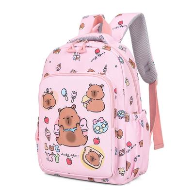 Cute Capybara Backpack Large Capacity Cartoon Fashion  Lightweight Rucksack with Pencil Case and Lunch Bag for School Outdoor