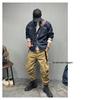 Men’s American Retro Striped Denim Long-Sleeve Shirt: Casual Versatile Spring/Autumn Jacket
