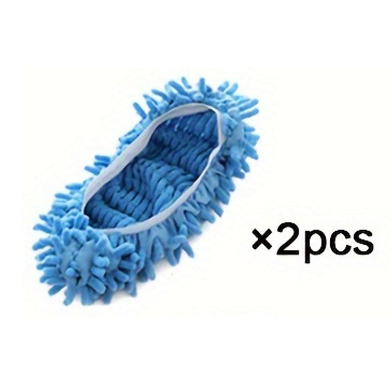 2/4/8/12Pcs Random Color Dust Remover, Mop Socks Ladies Men Kids Feet, Microfiber Dust Hair Cleaner Reusable & Washable. 2 Pcs(Random color)
