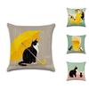 Classic Cat Design Pillow Cushion Cover For Bedroom And Living Room Decor