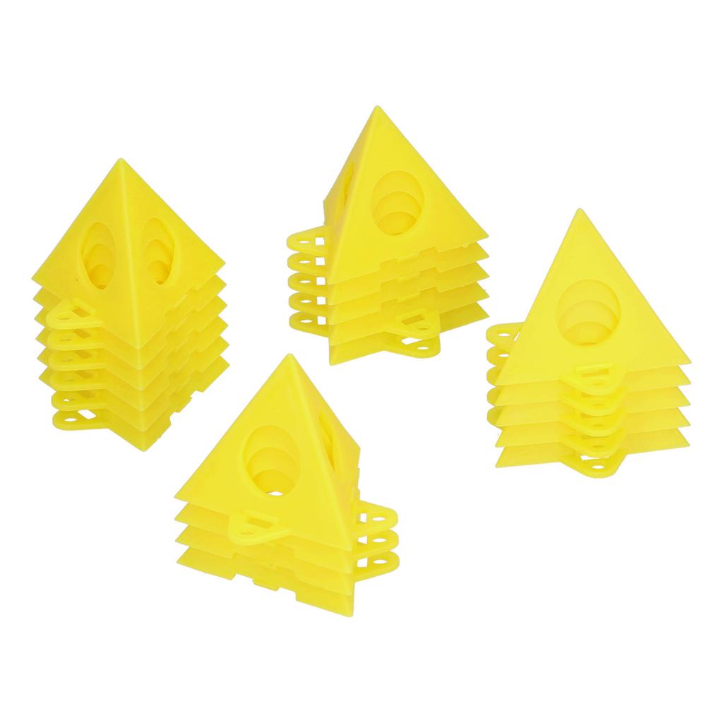 20PCS Paint Stand Kit Triangular Plastic Woodworking Bracket for Photo Frame Door Plank