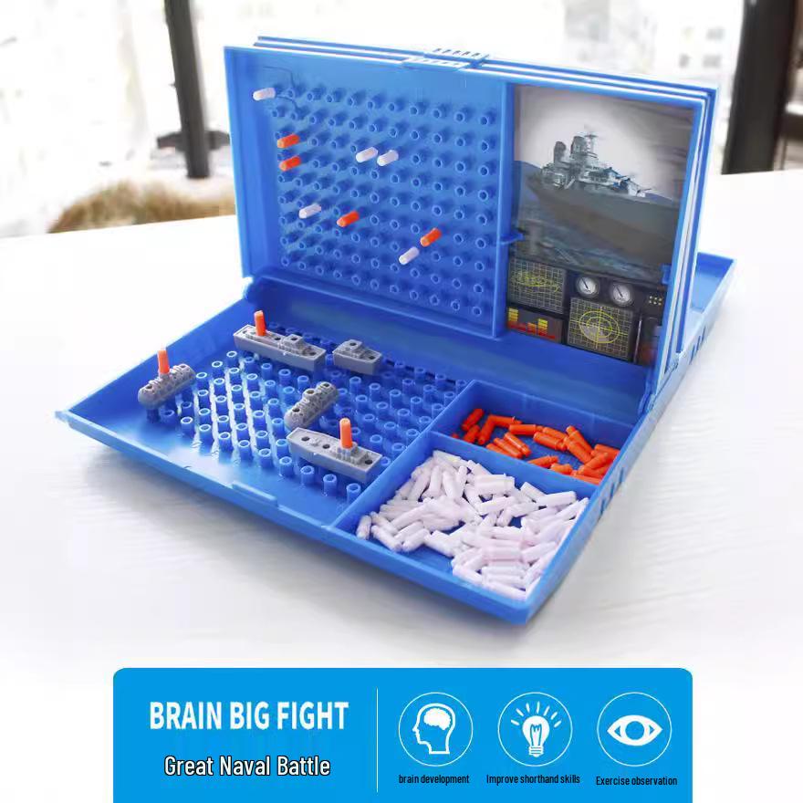 Battleship Vs. Battleship Strategy Chess Puzzle Game for Kids and Adults