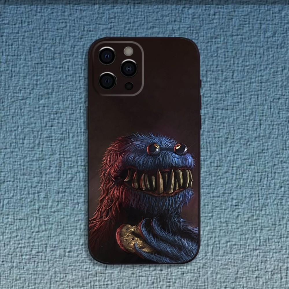 Funny C-Cookie-M-Monster Phone Case For iPhone 16,15,14,13,12,11,Pro,X,XS,Max,XR,Plus,Mini Soft Black Cover