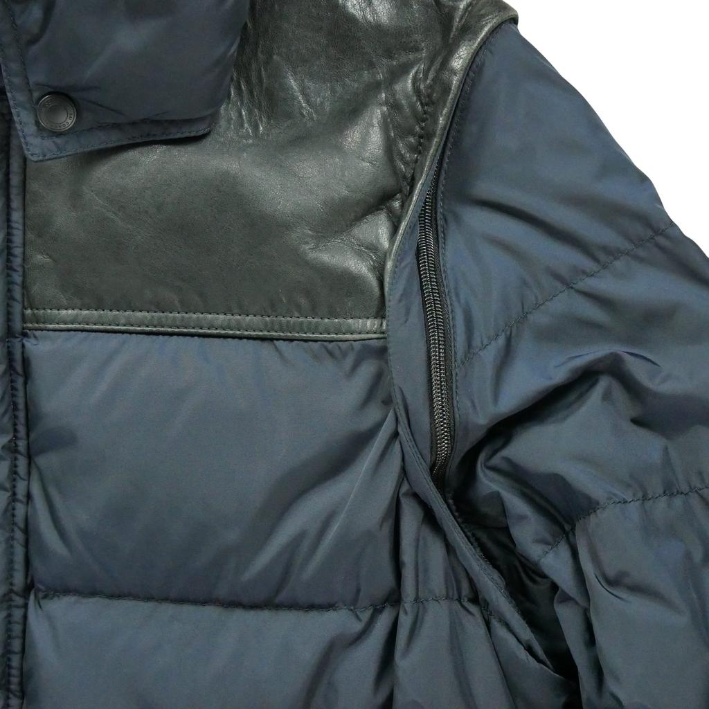 Men's 2 In 1 Navy Down Jacket