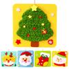 DIY Christmas Embroidery Kit Cute Tree/Stocking/Santa Embroidery Stitching Projects Xmas Sewing