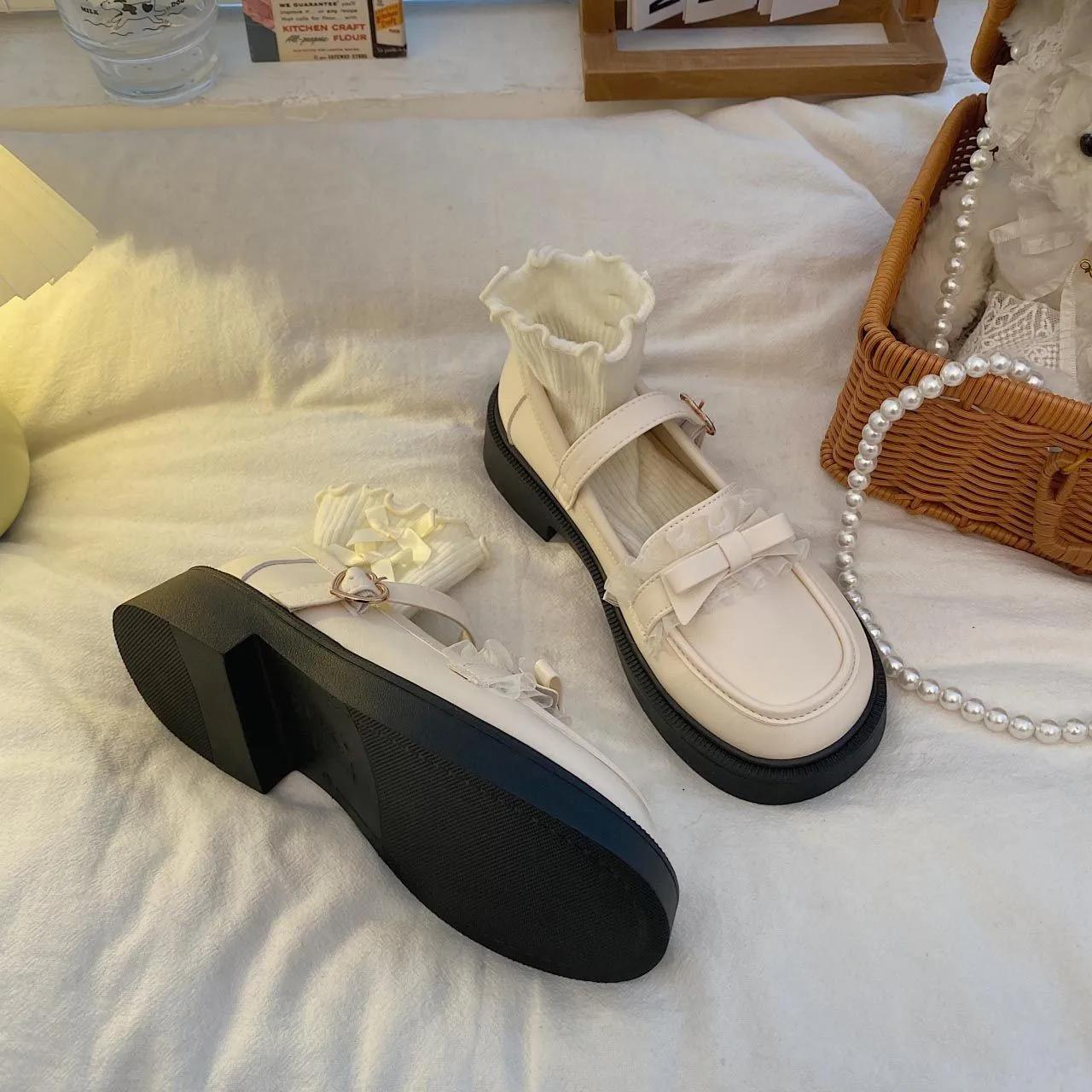 

Мода 2024 Брендовые женские туфли Мэри Джейн на высоком каблуке Модные туфли-лодочки с бабочкой и узлом на платье Женские туфли на каблуке с круглым носком Женские туфли Zapatos 40 покинуть белый