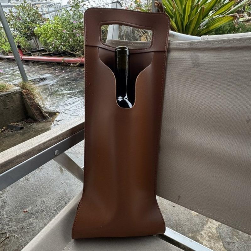 Leather Wine Bag Wine Gift Bag Bottle Carriers Perfect for Wine Tasting Parties
