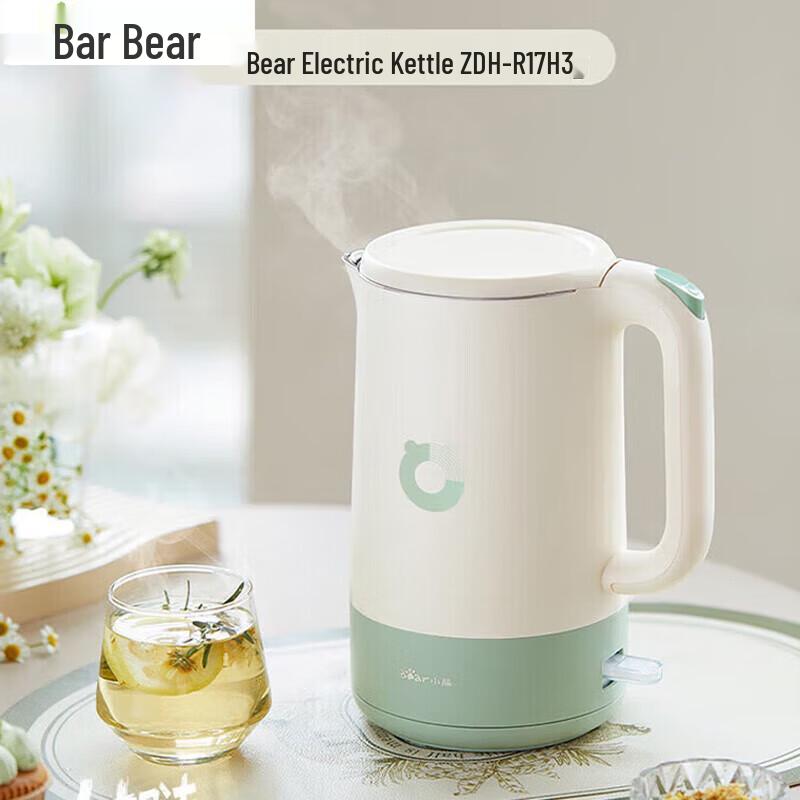 Bear ZMD Series 1.7L Double-Layer Anti-Scald Electric Kettle CN plug (adapter included)